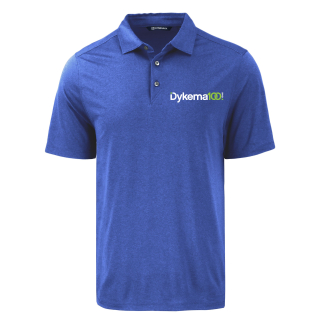 Cutter & Buck Eco Epic Comfort Recycled Tour Blue Mens Polo