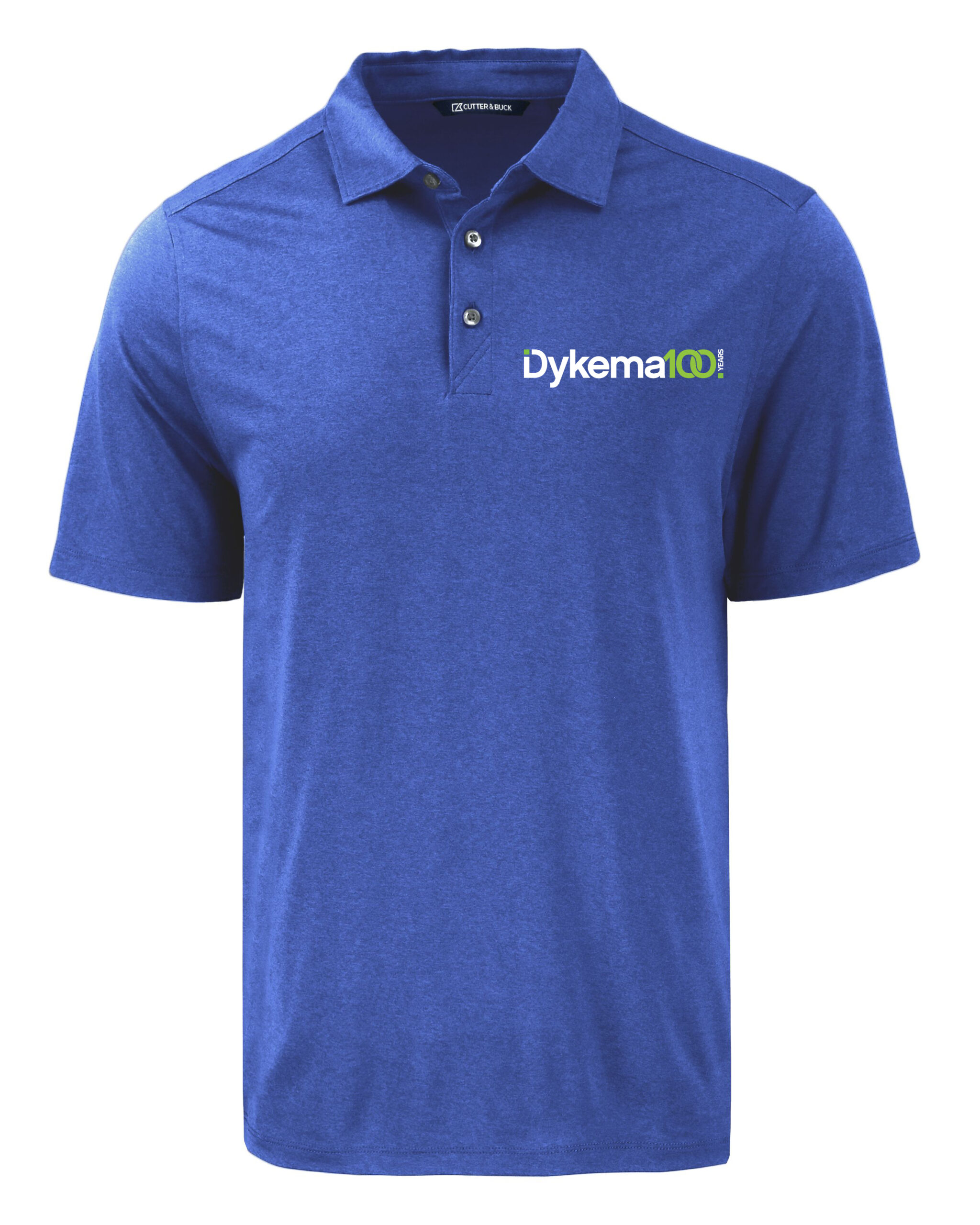 Cutter & Buck Eco Epic Comfort Recycled Tour Blue Mens Polo