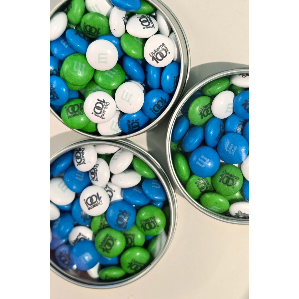 M&Ms 1.5 oz. Silver Tin