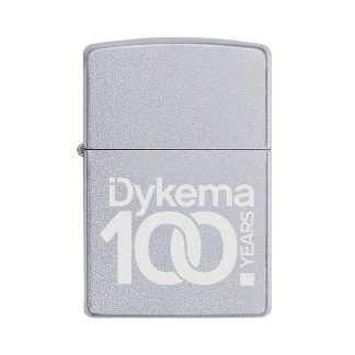 Dykema100 Satin Chrome Zippo Windproof Lighter